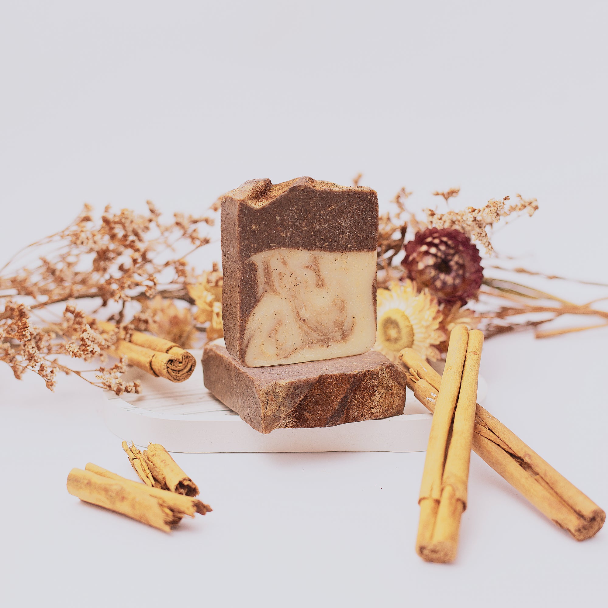 Cinnamon Soap - Lifestyle with cinnamon sticks - PFAS Free Soaps